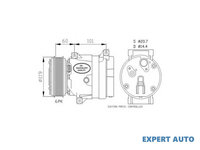 Compresor, climatizare Renault ESPACE Mk III (JE0_) 1996-2002 #3 1135309