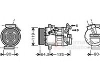 Compresor, climatizare RENAULT LAGUNA III (BT0/1), RENAULT LAGUNA III Sportour (KT0/1), RENAULT LAGUNA cupe (DT0/1) - VAN WEZEL 4300K394