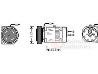 Compresor, climatizare RENAULT MASTER II Van (FD), RENAULT MASTER II platou / sasiu (ED/HD/UD), OPEL MOVANO caroserie (F9) - VAN WEZEL 4300K403