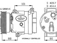 Compresor, climatizare RENAULT MEGANE I Scenic (JA0/1) (1996 - 2001) NRF 32404 piesa NOUA