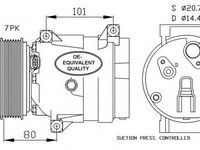 Compresor, climatizare RENAULT SCENIC I (JA0/1) (1999 - 2003) NRF 32481 piesa NOUA