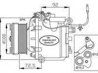 Compresor, climatizare SAAB 9-3 (YS3D) (1998 - 2003) NRF 32165 piesa NOUA