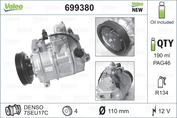 Compresor climatizare Valeo AUDI A4 B6 A