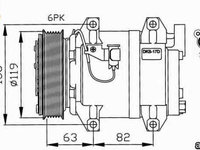 Compresor, climatizare VOLVO S60 I NRF 32211G