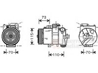 Compresor, climatizare VW FOX (5Z1, 5Z3), SEAT IBIZA V (6J5), SEAT IBIZA V SPORTCOUPE (6J1) - VAN WEZEL 5800K240