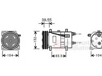 Compresor, climatizare VW PASSAT (3A2, 35I), VW PASSAT Variant (3A5, 35I) - VAN WEZEL 5800K074