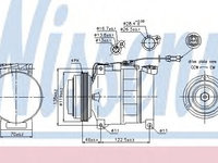 Compresor, climatizare VW PASSAT (3B2) (1996 - 2001) NISSENS 89045 piesa NOUA