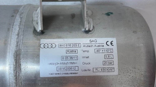 Compresor perne suspensie Audi A8 4H 3.0 4H0616005C cu mecatronic complet butelie aer 4H0616203E