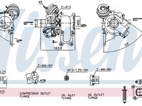 Compresor sistem de supraalimentare 93278 NISSENS pentru Ford Focus Ford Tourneo Ford B-max Ford C-max Ford Grand Ford Fiesta Ford Transit