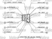 Comutator coloana directie CITROEN XANTIA Estate (X1) (1995 - 1998) VALEO 251162 piesa NOUA