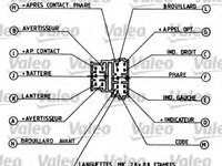 Comutator coloana directie CITROEN XANTIA (X1) (1993 - 1998) VALEO 251260 piesa NOUA