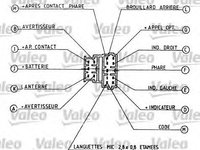 Comutator coloana directie PEUGEOT 106 96-99 - OEM-VALEO: 251267|VAL251267 - W02357843 - LIVRARE DIN STOC in 24 ore!!!