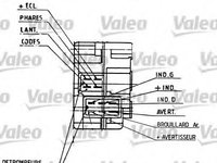 Comutator coloana directie RENAULT CLIO I (B/C57, 5/357) (1990 - 1998) VALEO 251274 piesa NOUA