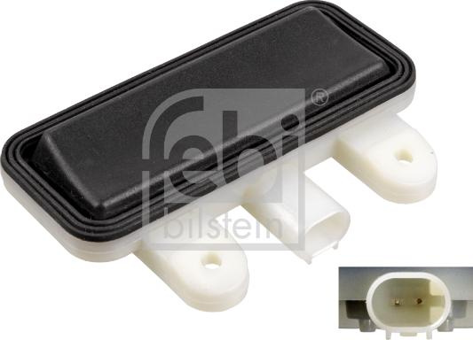 Comutator. deschidere haion EN Boot lid unlocking 2 pin MERCEDES A V177 A W169 A W176 A W177 B SPORTS TOURER W245 MERCEDES-BENZ A-CLASS (W169), Hatchback, 09.2004 - 06.2012 Febi Bilstein 176962