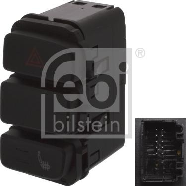 Comutator .lumini de avarie Intrerupator de urgenta SEAT MII VW LOAD UP UP! 08.11- VW LOAD UP (121, 122, BL1, BL2), Van, 12.2014 - Febi Bilstein 44395