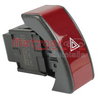 Comutator ,lumini de avarie OPEL VITA C (F08, F68), OPEL COMBO caroserie inchisa/combi, OPEL CORSA C caroserie (F08, W5L) - METZGER 0916250