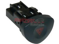 Comutator ,lumini de avarie RENAULT CLIO Mk II (BB0/1/2_, CB0/1/2_), RENAULT CLIO II caroserie (SB0/1/2_) - METZGER 0916072