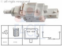 Comutator lumini frana 7 1179 FACET pentru Fiat Panda Alfa romeo 156 CitroEn Jumper CitroEn Relay Peugeot Boxer Alfa romeo Gt Fiat Punto Alfa romeo 147 Fiat Doblo Fiat Ducato