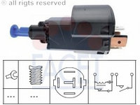 Comutator lumini frana 7 1181 FACET pentru Opel Vectra