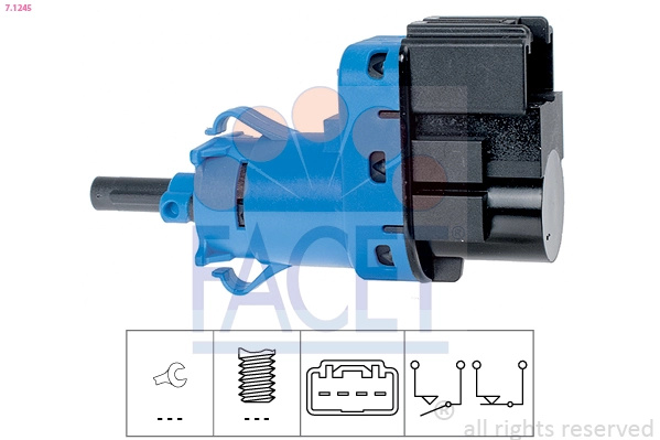 Comutator lumini frana FACET 7.1245