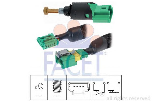 Comutator lumini frana PEUGEOT 807 (E) - Cod intern: W20239523 - LIVRARE DIN STOC in 24 ore!!!