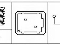 Comutator senzor ambreiaj tempomat OPEL MOVANO caroserie F9 HELLA 6DD179465081