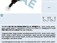 Comutator Stop AUDI A3 8P1 FAE 24761