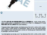 Comutator Stop AUDI A3 Cabriolet 8P7 FAE 24763