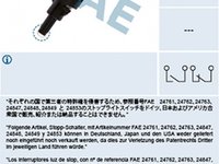 Comutator Stop SKODA OCTAVIA 1Z3 FAE 24763