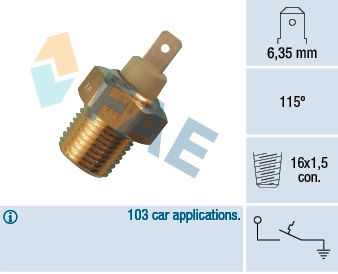Comutator temperatura, racire FAE LANCIA BETA limuzina (828_) 1976-1982 - 35070