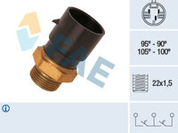 Comutator temperatura, ventilator radiator (38020 FAE) OPEL