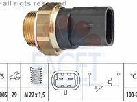 Comutator temperatura ventilator radiator 7 5117 FACET pentru Opel Corsa Opel Kadett Opel Vectra Opel Senator Opel Calibra