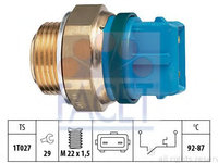 Comutator temperatura, ventilator radiator CITROEN BERLINGO caroserie (M) (1996 - 2016) FACET 7.5201 piesa NOUA