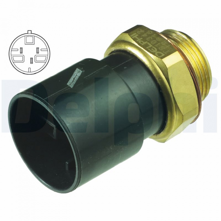 Comutator temperatura, ventilator radiator DELPHI TS10342 model VAUXHALL ASTRA Mk III (F) hatchback (T92) 1991 1992 1993 1994 1995 1996 1997 1998