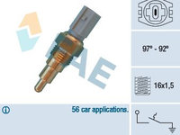 Comutator temperatura, ventilator radiator FAE 36660