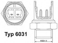 Comutator temperatura, ventilator radiator FIAT CINQUECENTO (170), FIAT SEICENTO (187), FIAT SEICENTO Van (187) - WAHLER 6031.97D