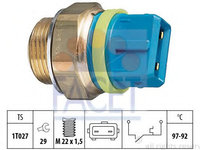 Comutator temperatura, ventilator radiator PEUGEOT 106   (1A, 1C) (1991 - 1996) FACET 7.5145
