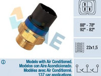 Comutator temperatura, ventilator radiator RENAULT LAGUNA II (BG0/1) (2001 - 2016) FAE 38110 piesa NOUA