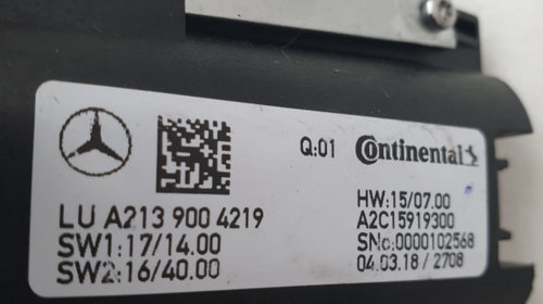 Comutator touchpad Mercedes W213 an 2016-2018 cod A2139004219