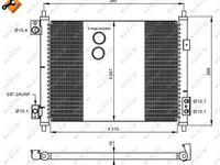 Condensator 35926 NRF pentru Nissan Nt400 Nissan Cabstar