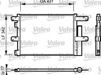 Condensator 818116 VALEO pentru Iveco Eurocargo