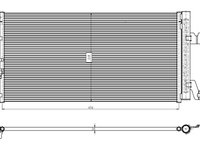 Condensator, climatizare (350463 NRF) AUDI