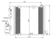 Condensator climatizare 35302 NRF pentru Opel Astra Opel Zafira