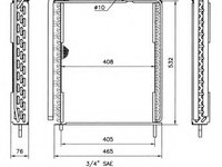 Condensator climatizare 35371 NRF