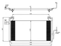 Condensator climatizare 35386 NRF pentru Mazda 323 Mazda Etude Mazda Familia