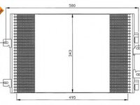 Condensator climatizare 35543 NRF pentru Renault Kangoo Nissan Kubistar Dacia Solenza