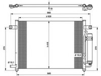 Condensator climatizare 35767 NRF pentru Daewoo Kalos Chevrolet Kalos Chevrolet Aveo