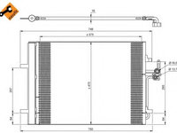 Condensator climatizare 35850 NRF pentru Land rover Freelander Land rover Lr2 Ford Mondeo Ford Galaxy Ford S-max Volvo V60 Volvo V70 Volvo Xc60 Volvo S80 Volvo Xc70 Land rover Range rover Volvo S60