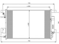 Condensator climatizare 35872 NRF pentru Mitsubishi Asx Mitsubishi Rvr Mitsubishi Outlander Mitsubishi Galant Mitsubishi Lancer CitroEn C-crosser CitroEn Aircross CitroEn C4 Peugeot 4008