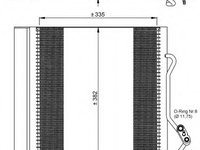 Condensator climatizare 35874 NRF